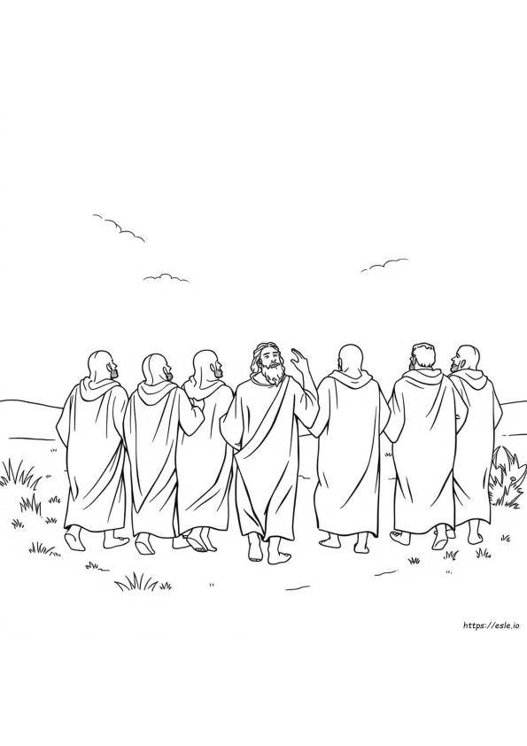 The 10 Lepers Coloring Page