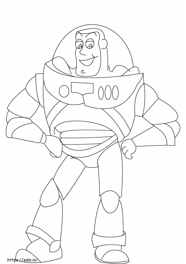 Buzz Lightyear Basico coloring page
