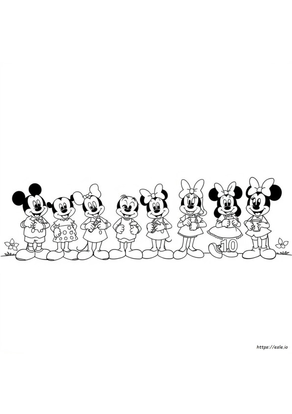 Disney Színező Számokkal