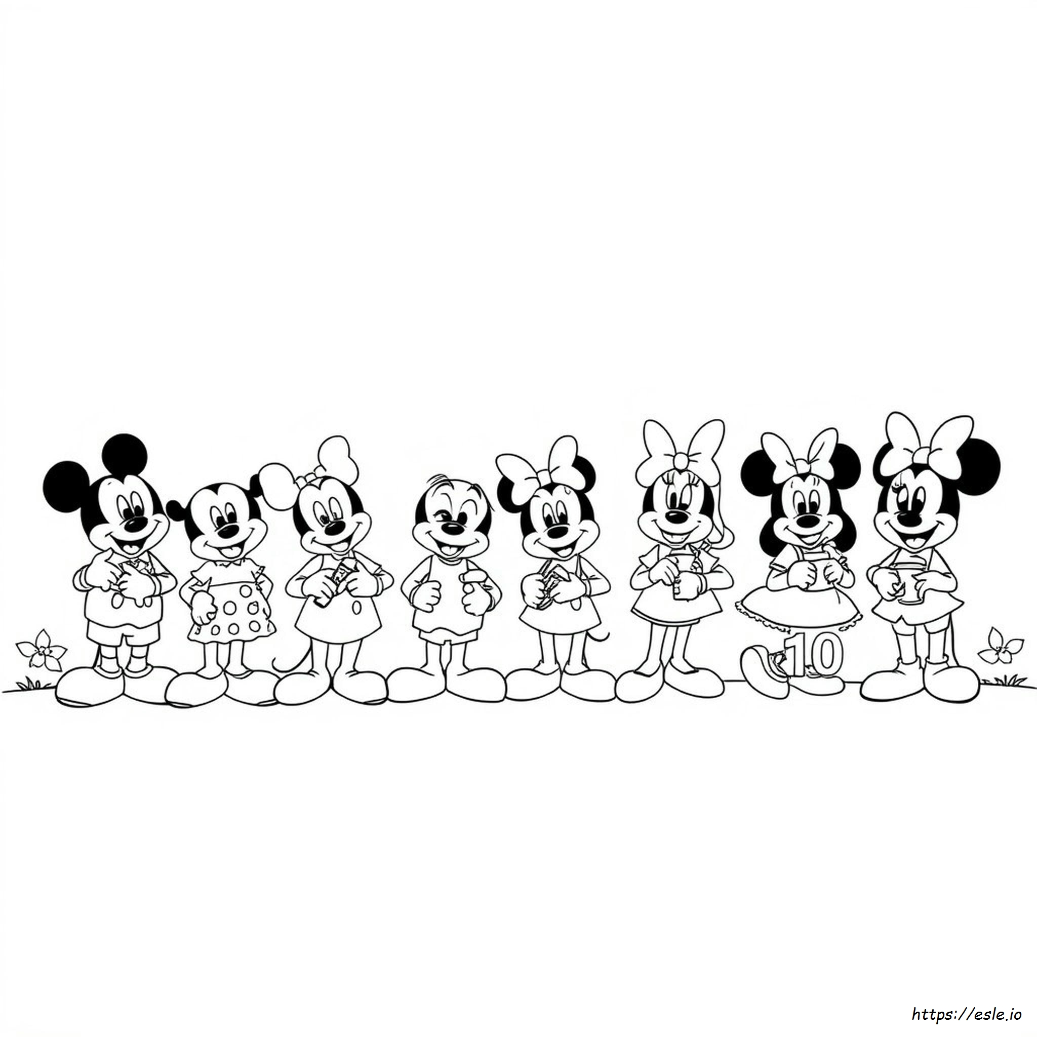 Libro Da Colorare Disney Con I Numeri