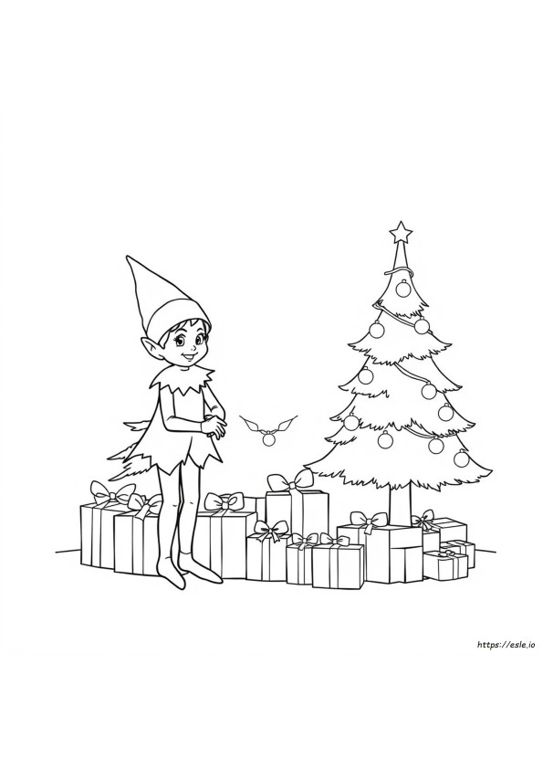 Elf On The Shelf Coloring Pages To Print