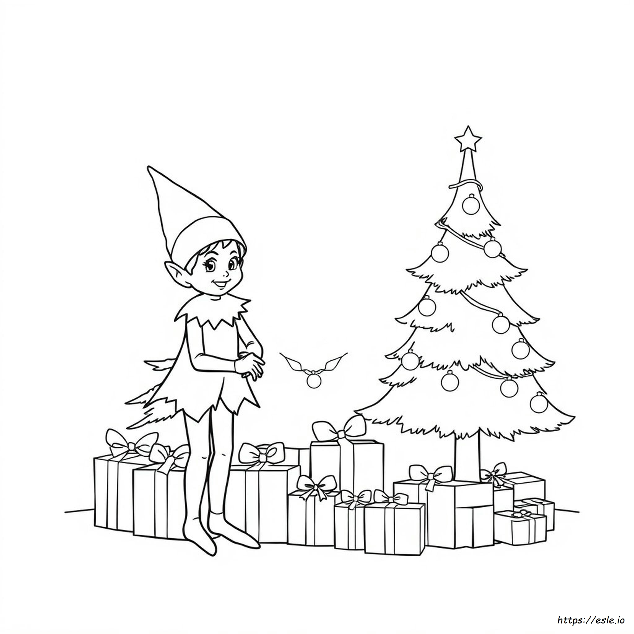 Elf On The Shelf Coloring Pages To Print