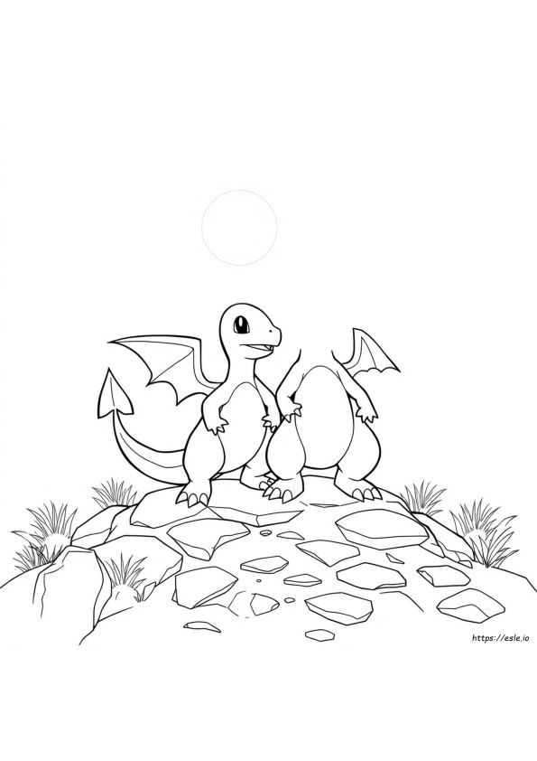 Charizard Brillante Charmander Charizard Para Colorear