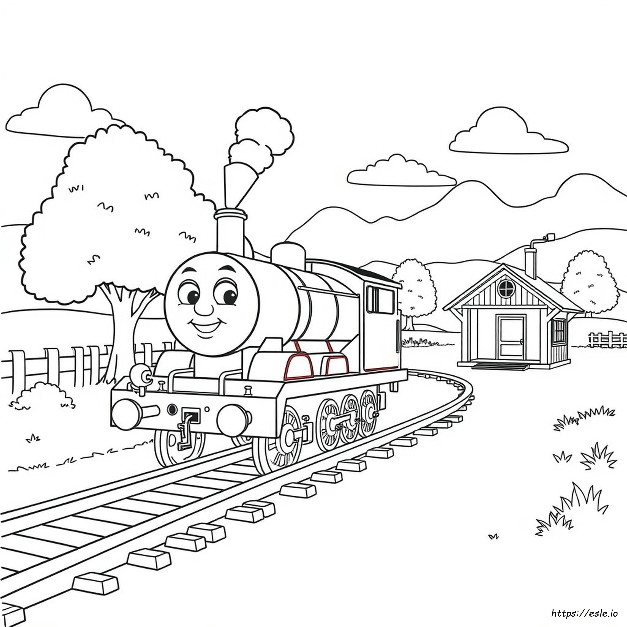 Gordon El Tren Para Colorear