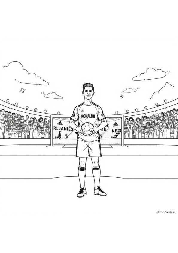 Cristiano Ronaldo Libro Da Colorare