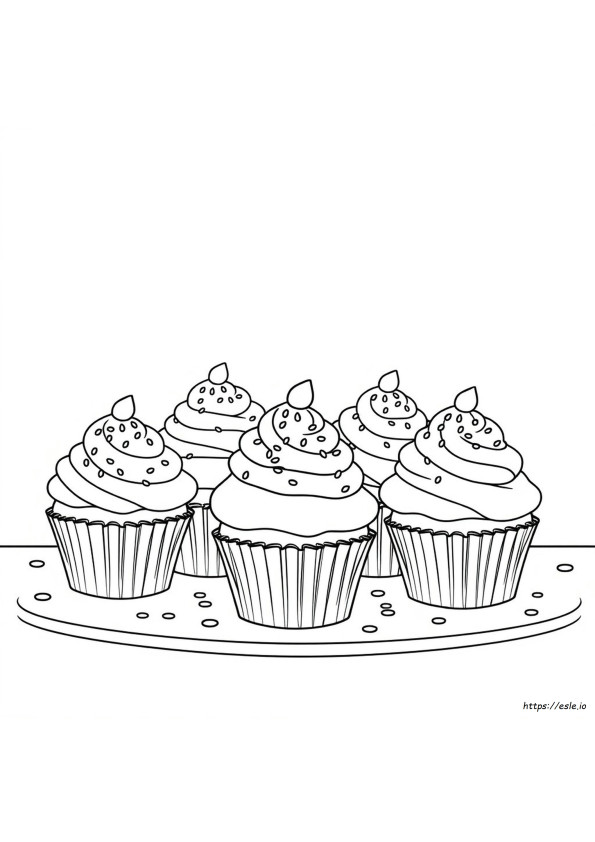 Muffins Színező