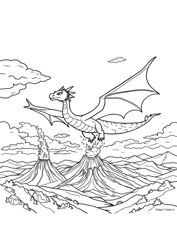 Páginas Para Colorear De Dragones Geniales