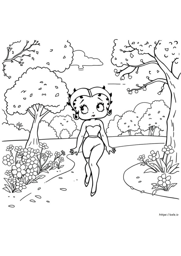 Betty Boop Coloring Pages Free