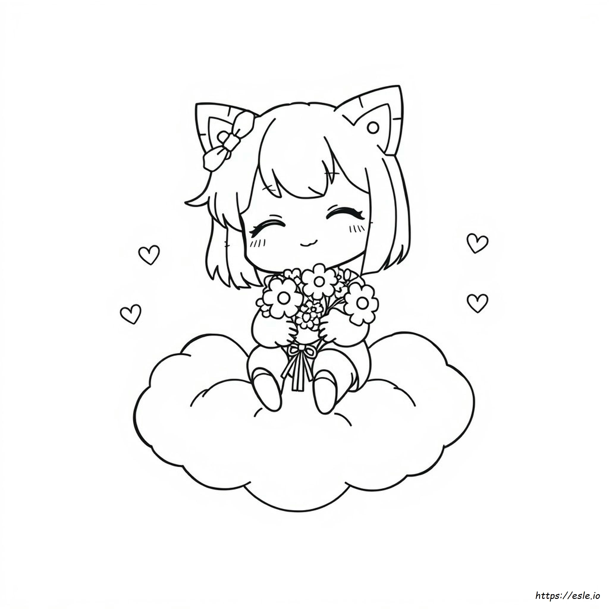 Kumori Lucu Gambar Mewarnai