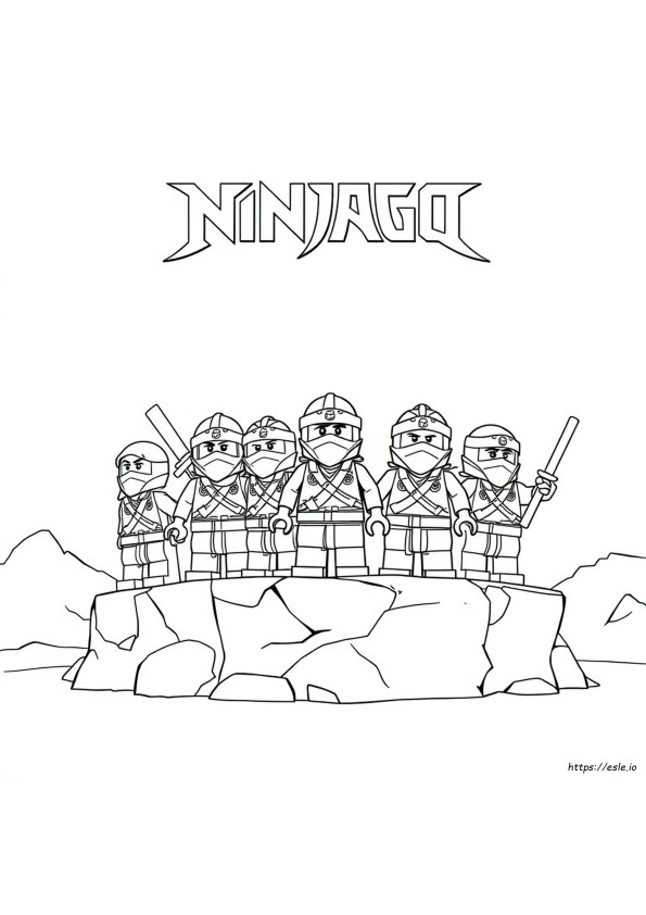 Kolorowanki Lego Ninjago