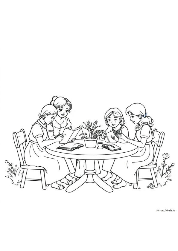 Piccole Donne Disegni Da Colorare