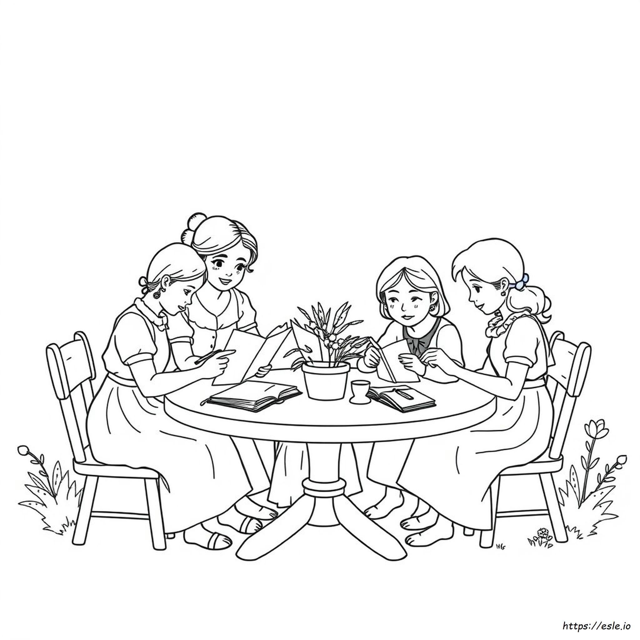 Little Women Coloring Pages