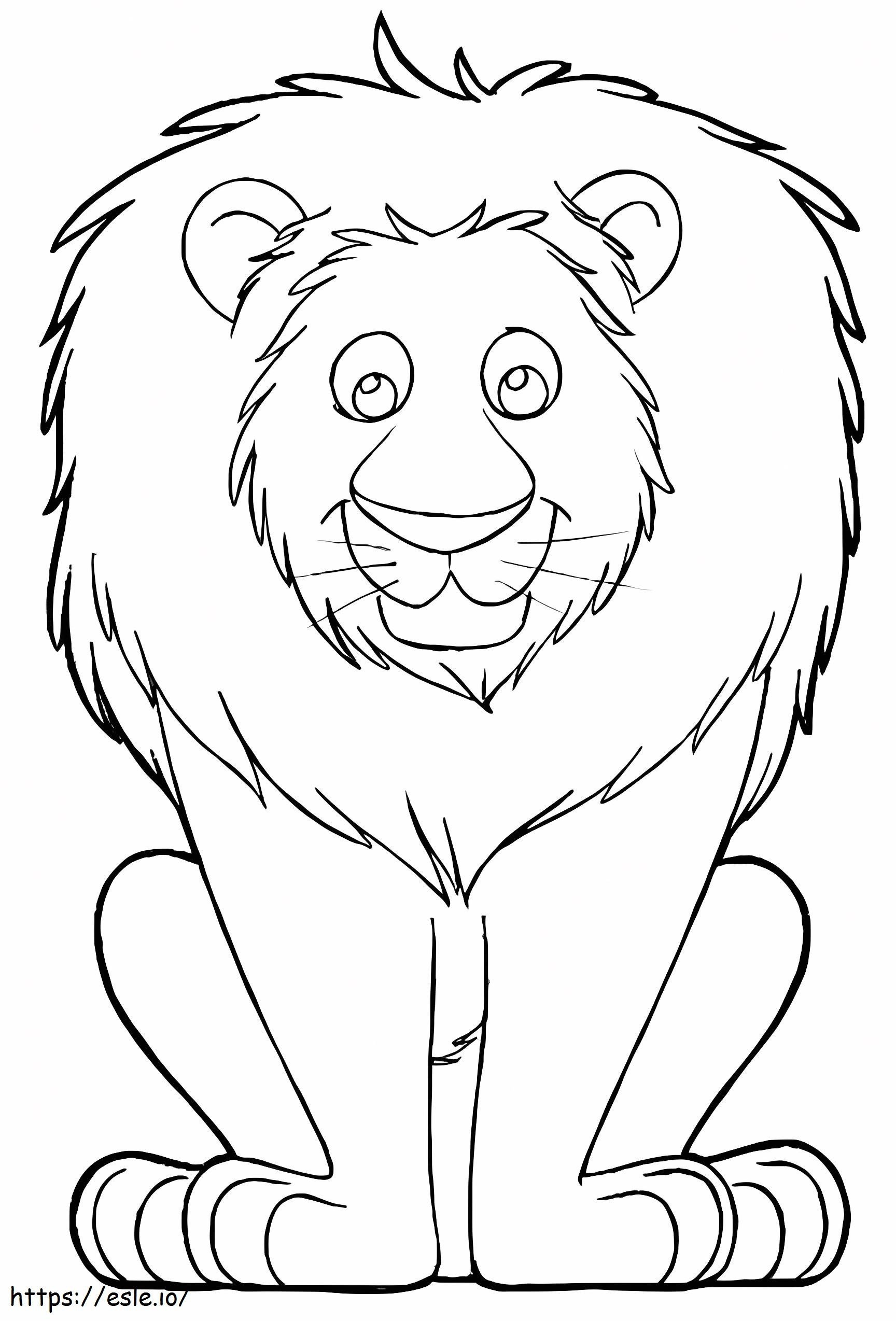 Lion For Kids coloring page
