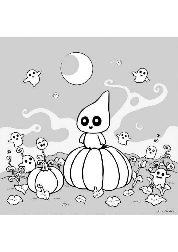 Coco Wyo Halaman Mewarnai Spooky Cute Gambar