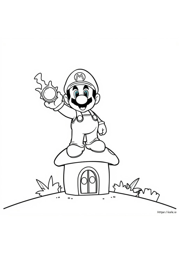 Desene De Colorat Cu Filmul Mario