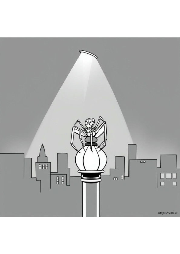 Spider Noir Coloring Page