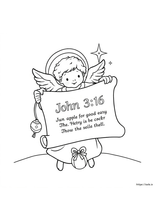 Christmas Bible Verse Coloring Pages