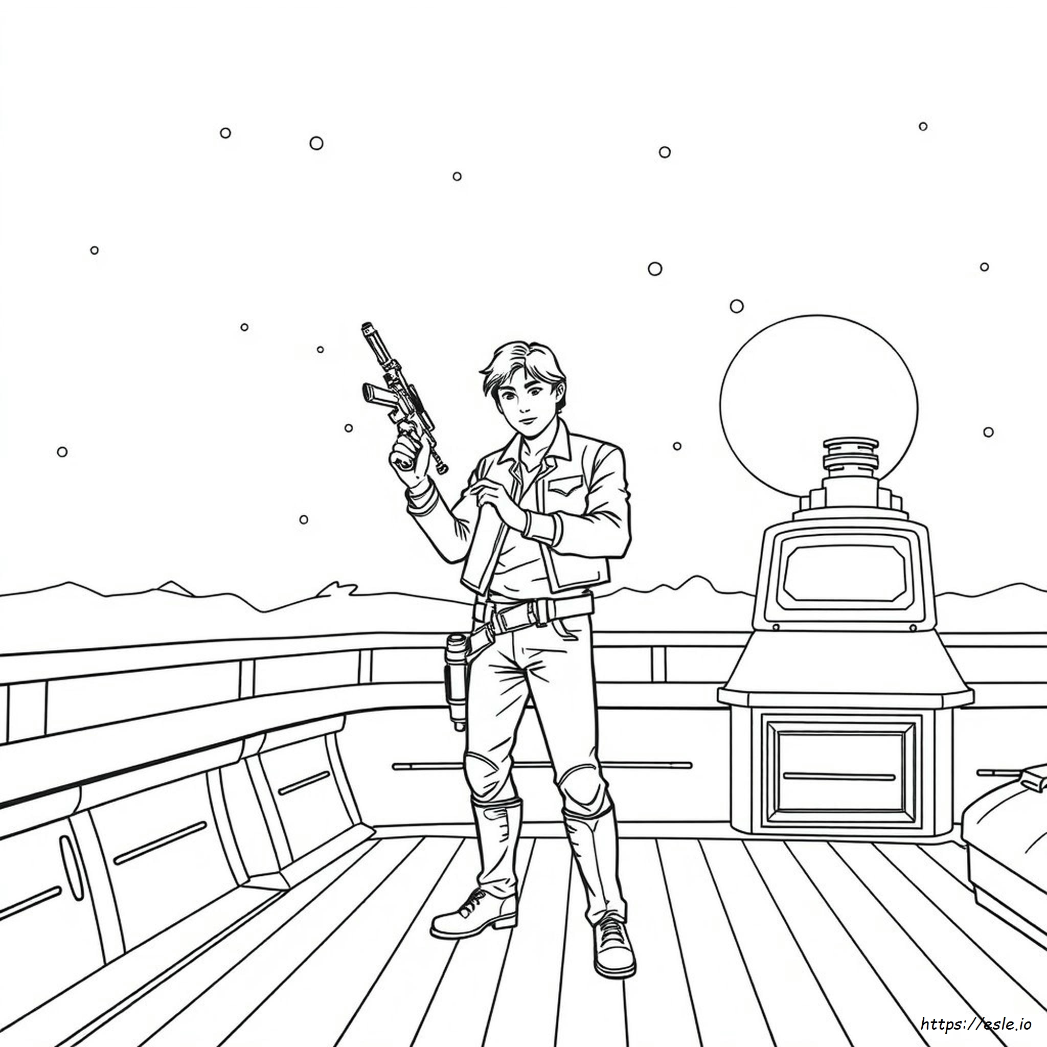 Han Solo Coloring Page