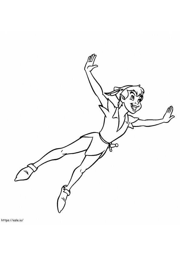 Peter Is Flying coloring page