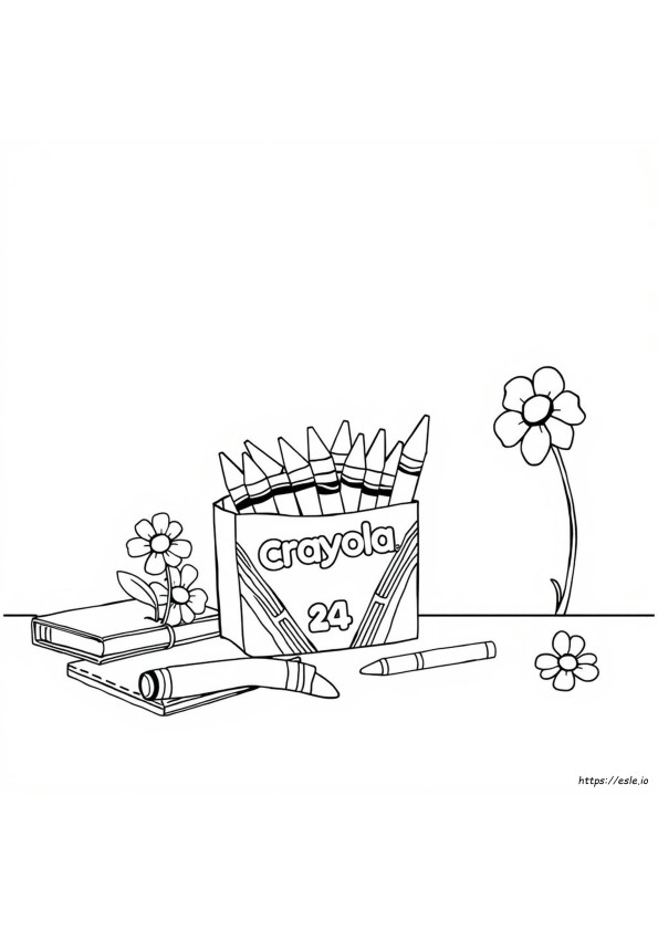 Caixa De Giz De Cera Crayola Para Colorir