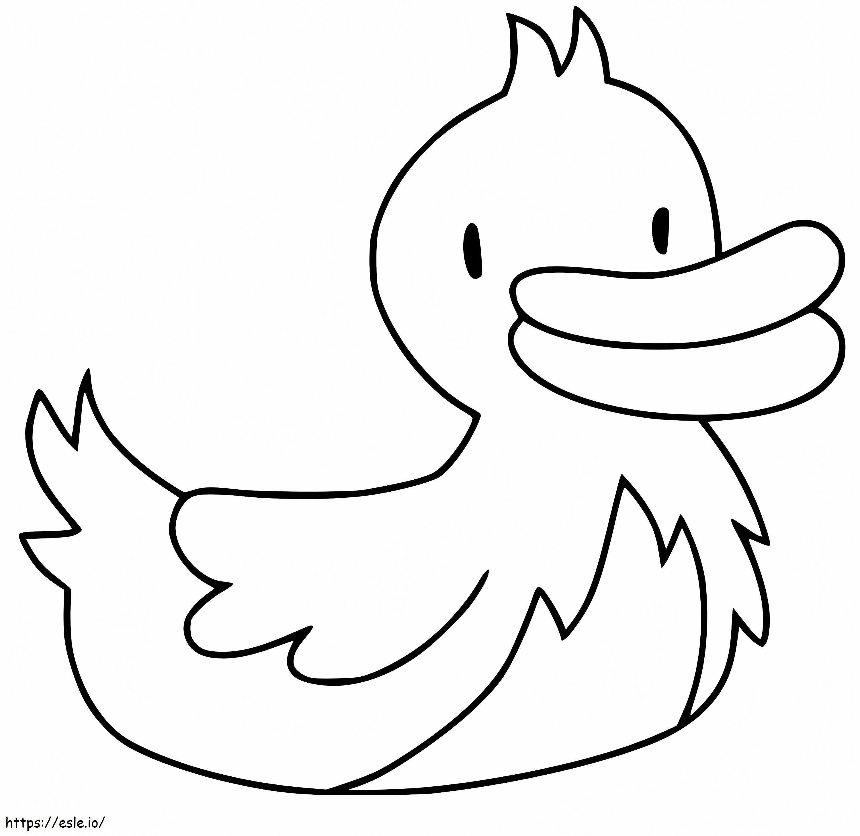 Funny Duckling coloring page