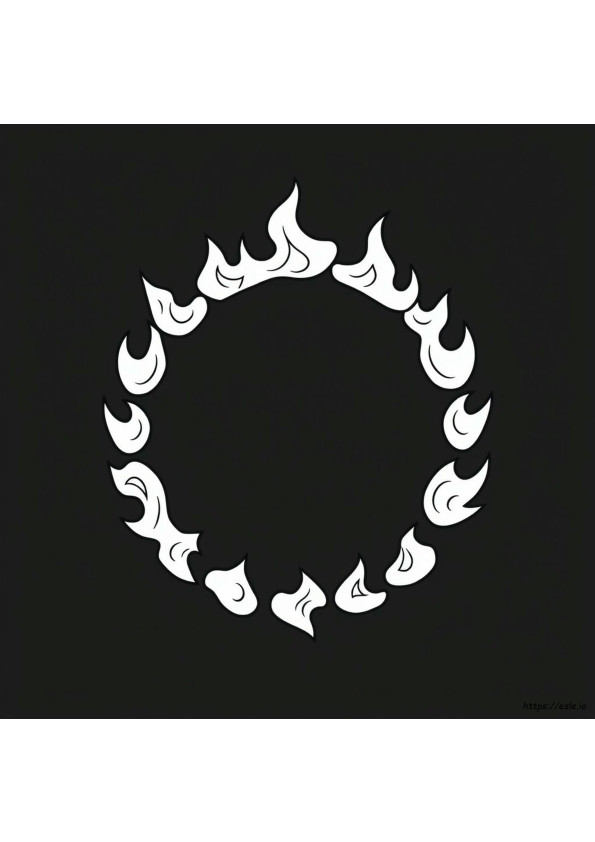 Coloriage Cercle De Feu