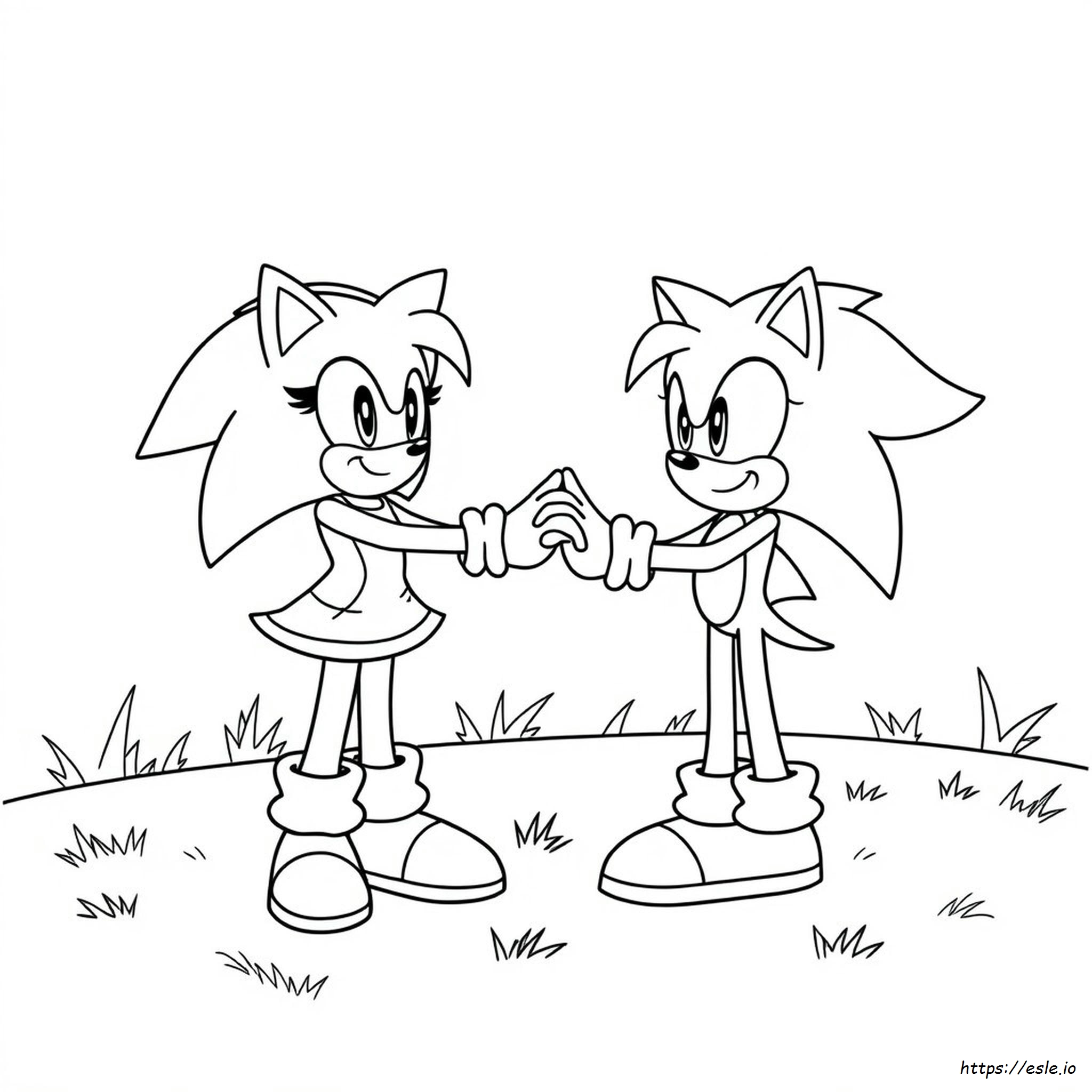 Amy Sonic Printable Coloring Pages