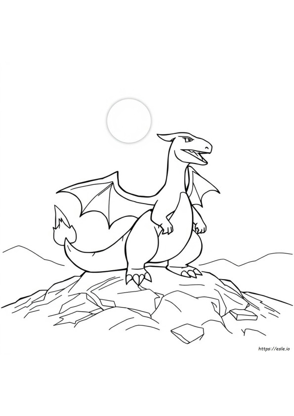 Charizard Lucente Da Colorare