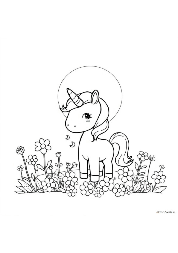 Kawaii Unicorn Coloring Book