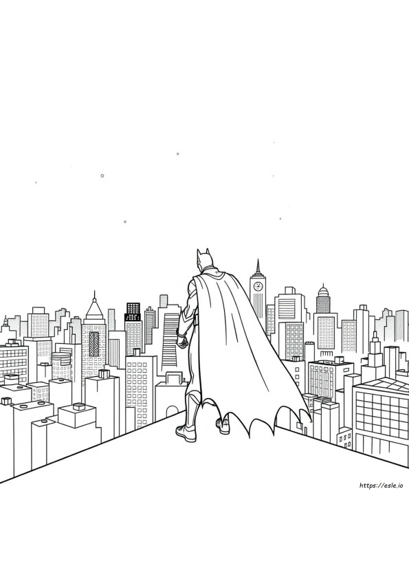 Batman Colouring Page