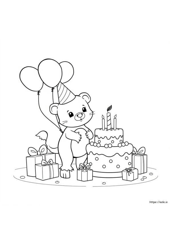 Coloriage Animaux Anniversaire