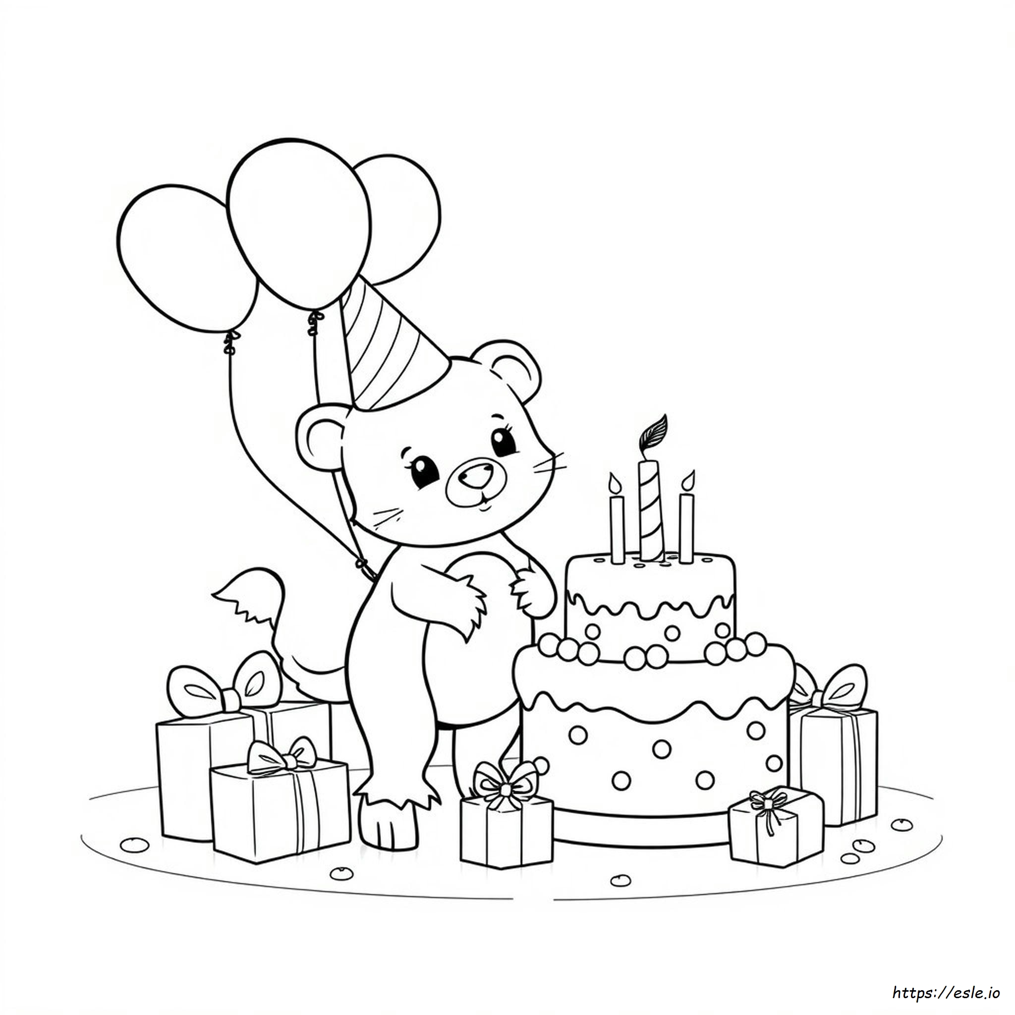 Tiergeburtstag Ausmalbilder