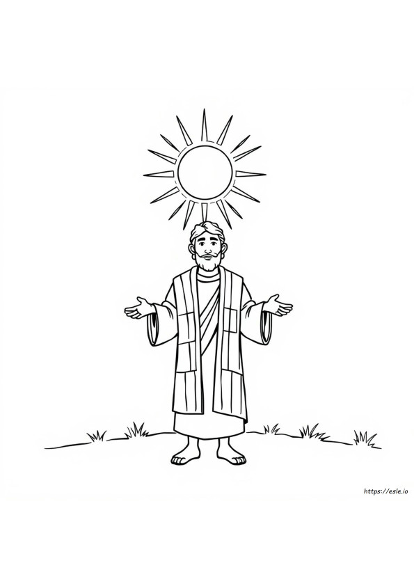 Printable Joseph Coat Of Many Colors Coloring Page