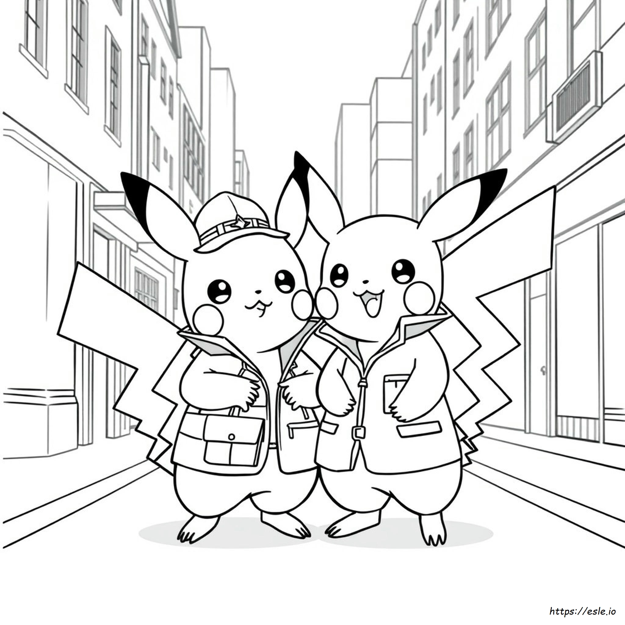 Detektiv Pikachu Ausmalbilder