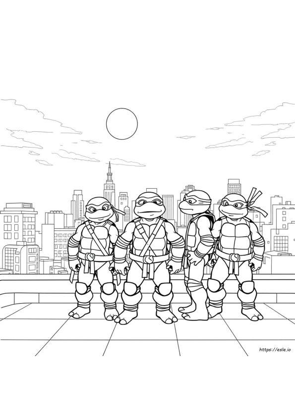 Coloring Pages Of Ninja Turtles