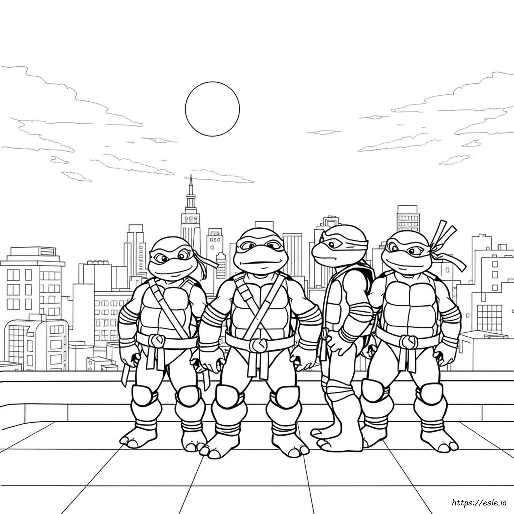 Ninja Turtles Ausmalbilder