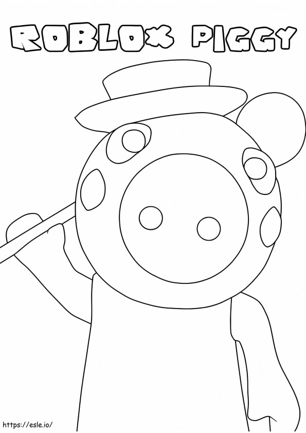 Piggy Roblox 1 coloring page