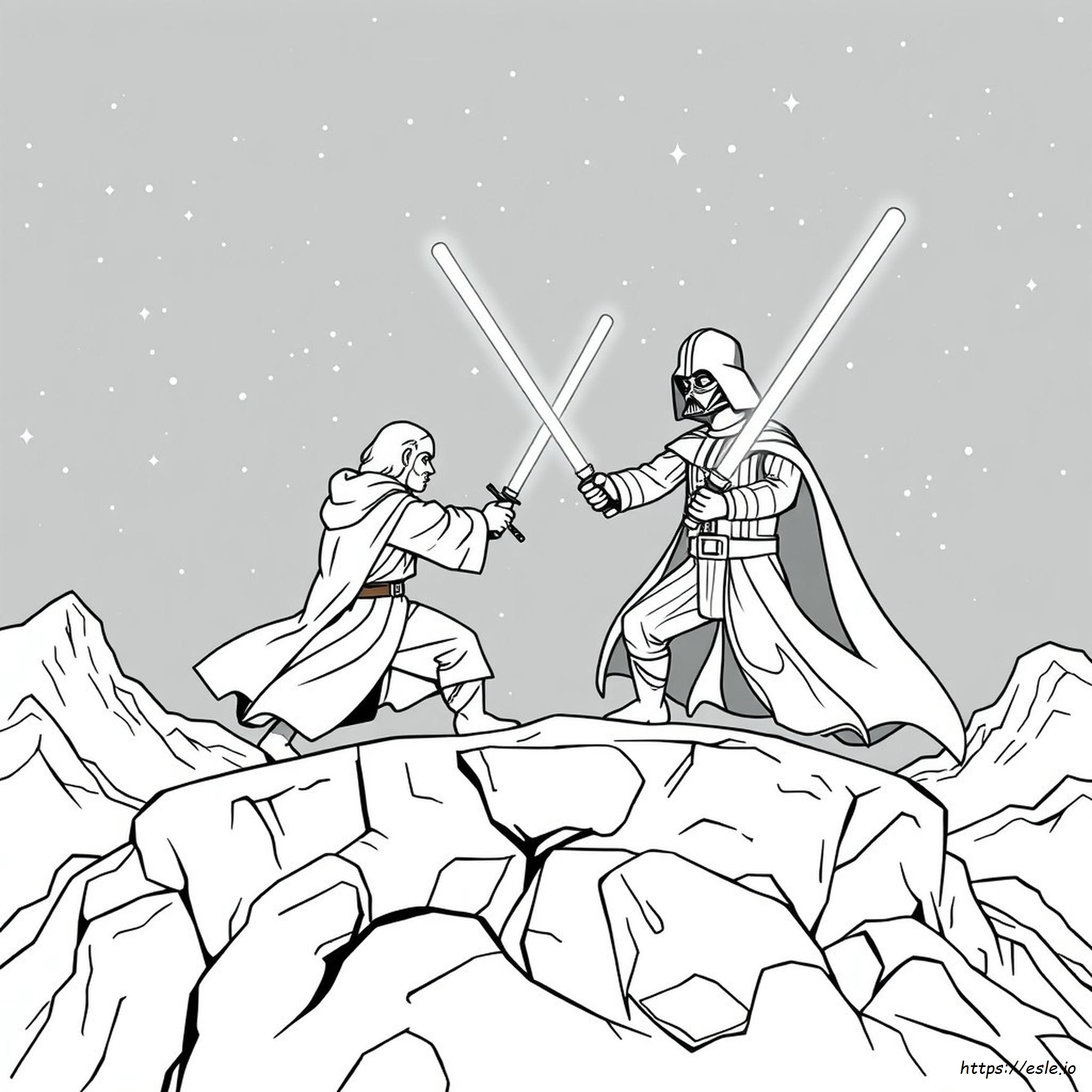 Darth Vader Ausmalbilder Zum Kämpfen