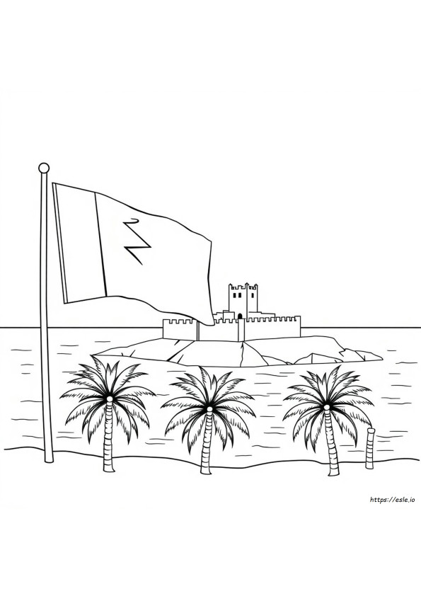 Bahrain Coloring Page