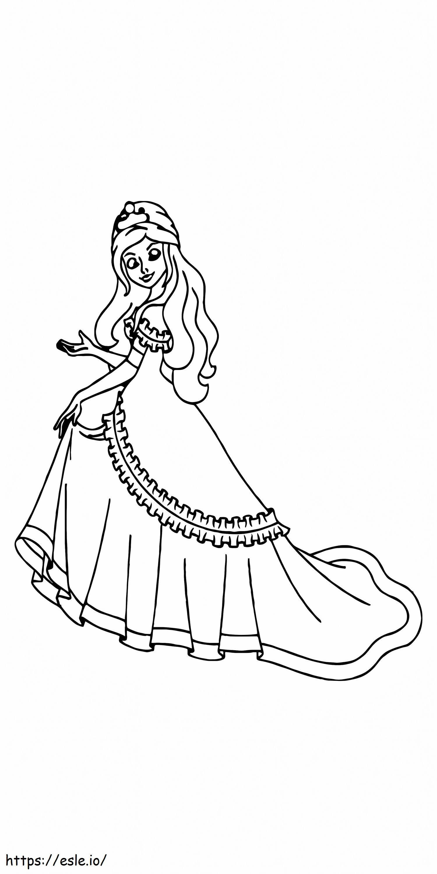 Księżniczka na ziarnku grochu do druku 10 kolorowanka