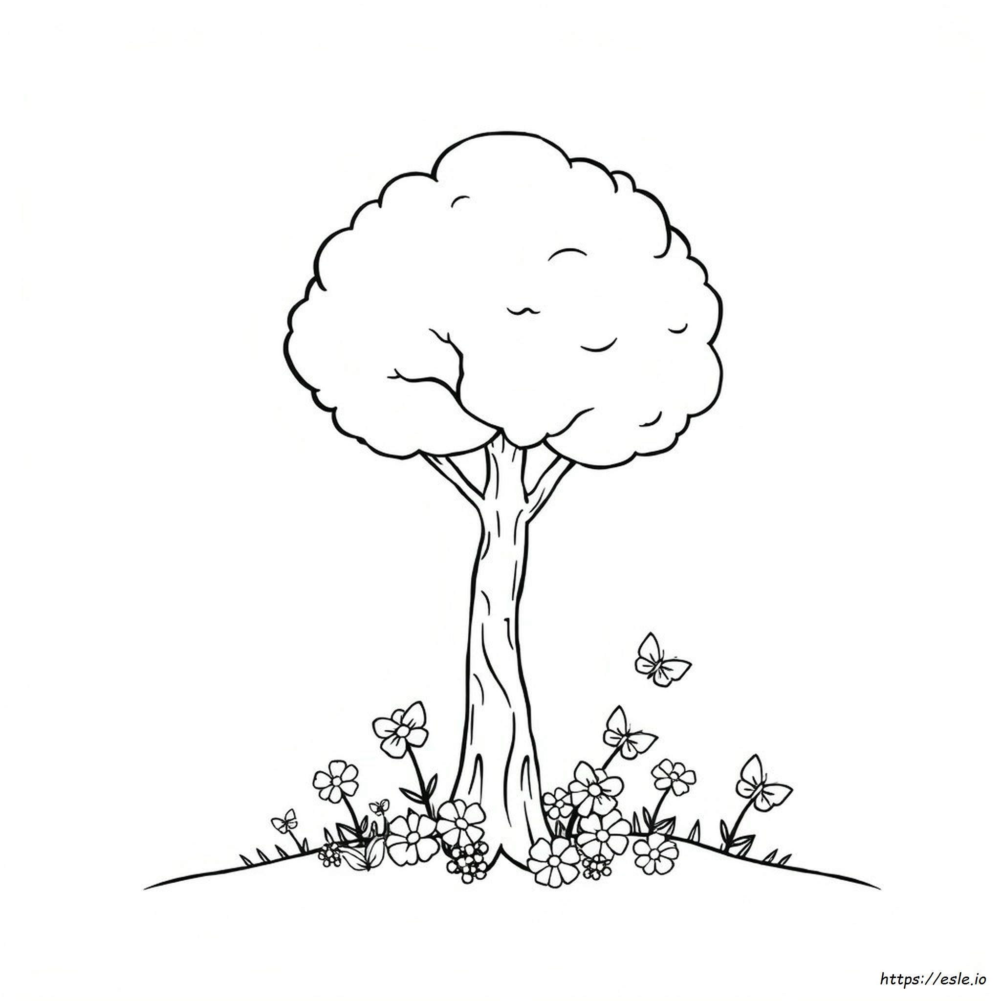 Sencillas Páginas Para Colorear De Naturaleza