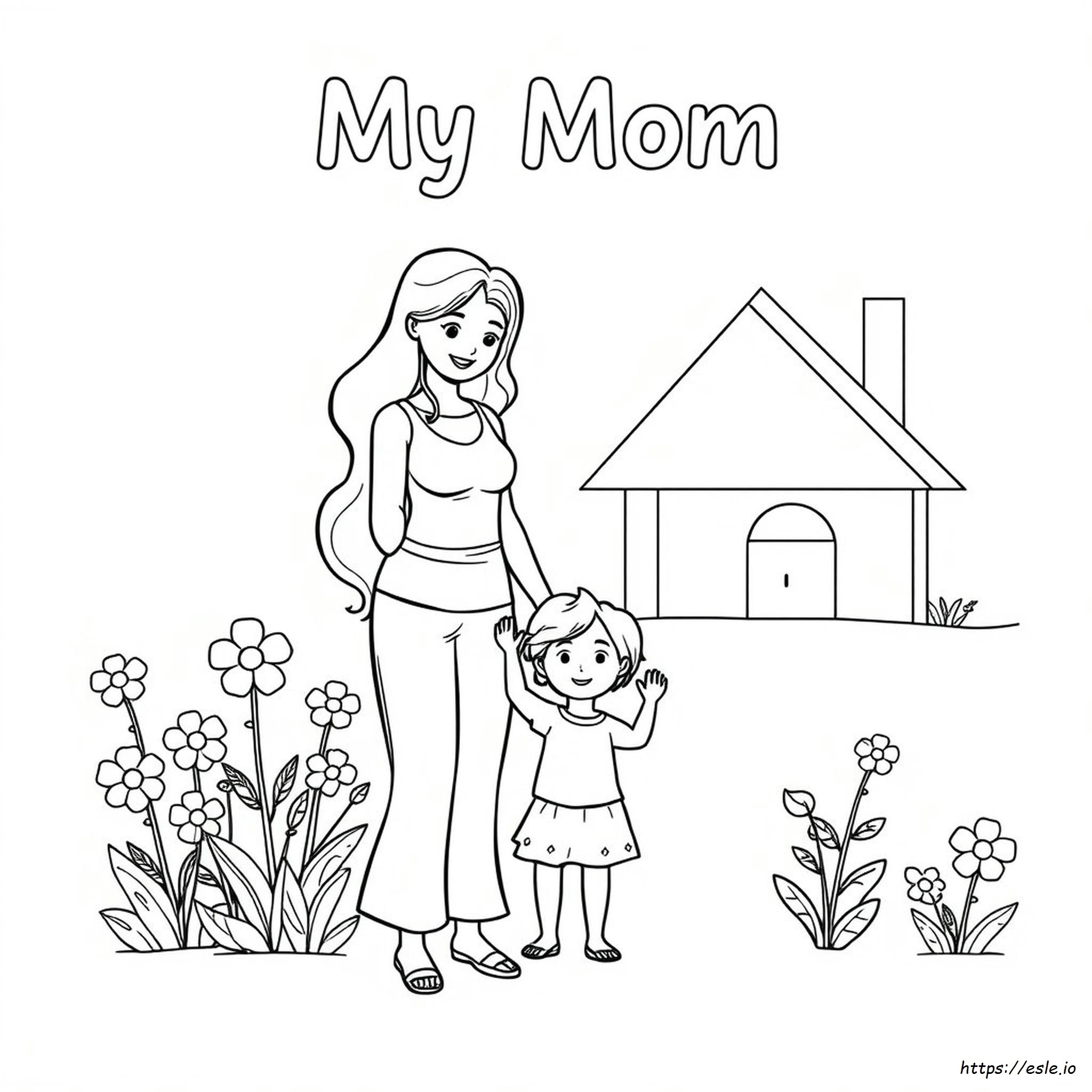Mama Ausmalbild