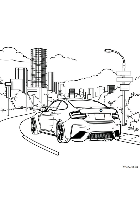 Mobil Bmw M2 Mewarnai Gambar