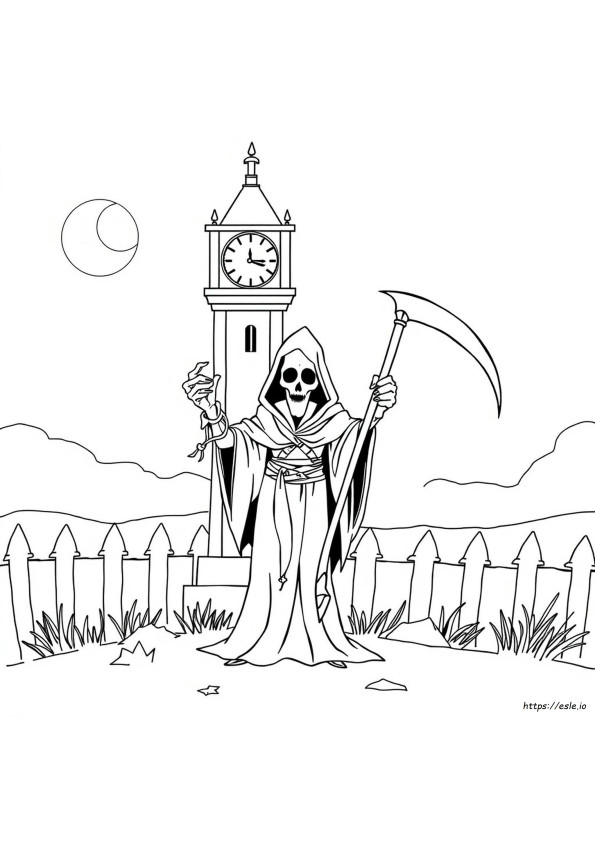 Grim Reaper Kleurplaten