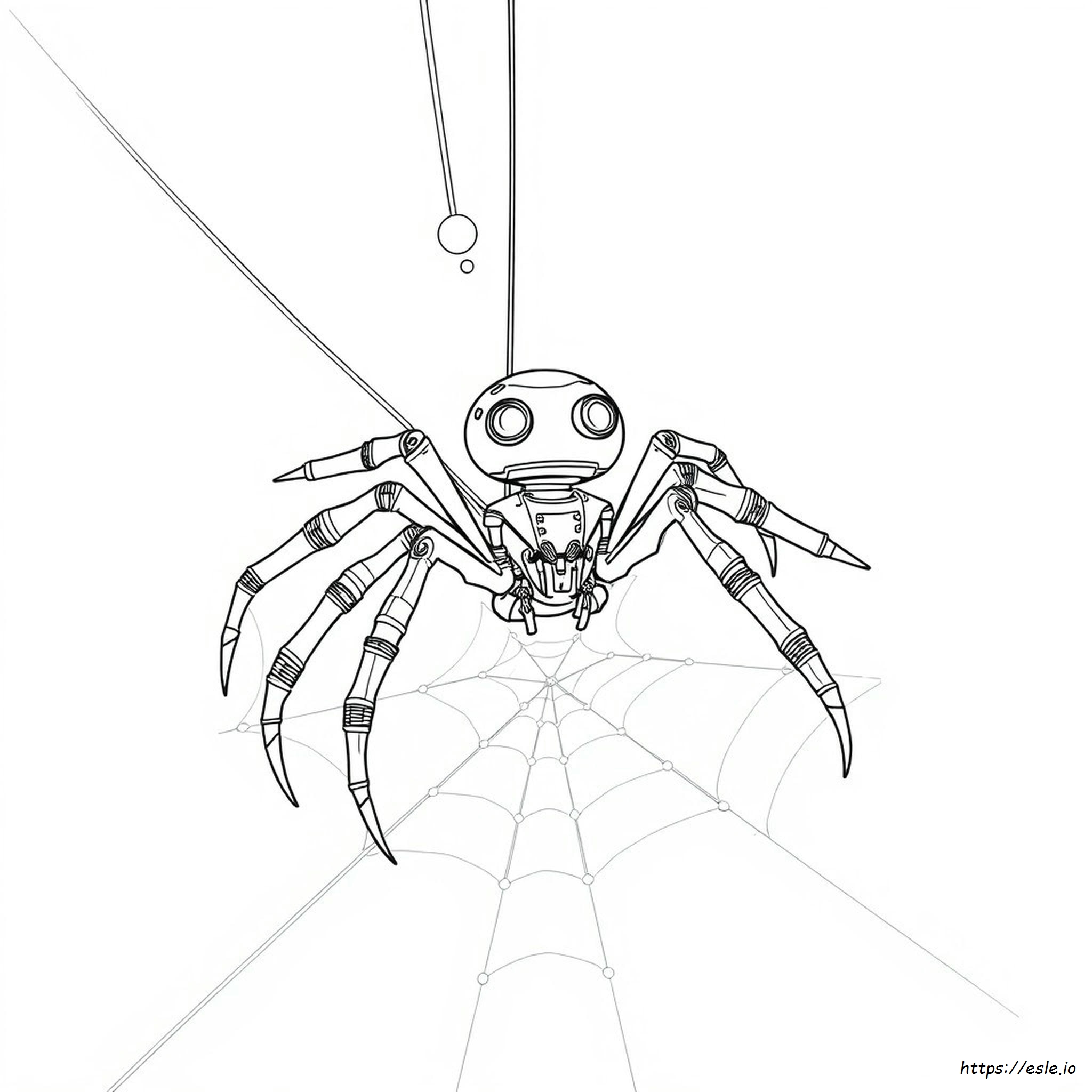 Araña Robot Para Colorear