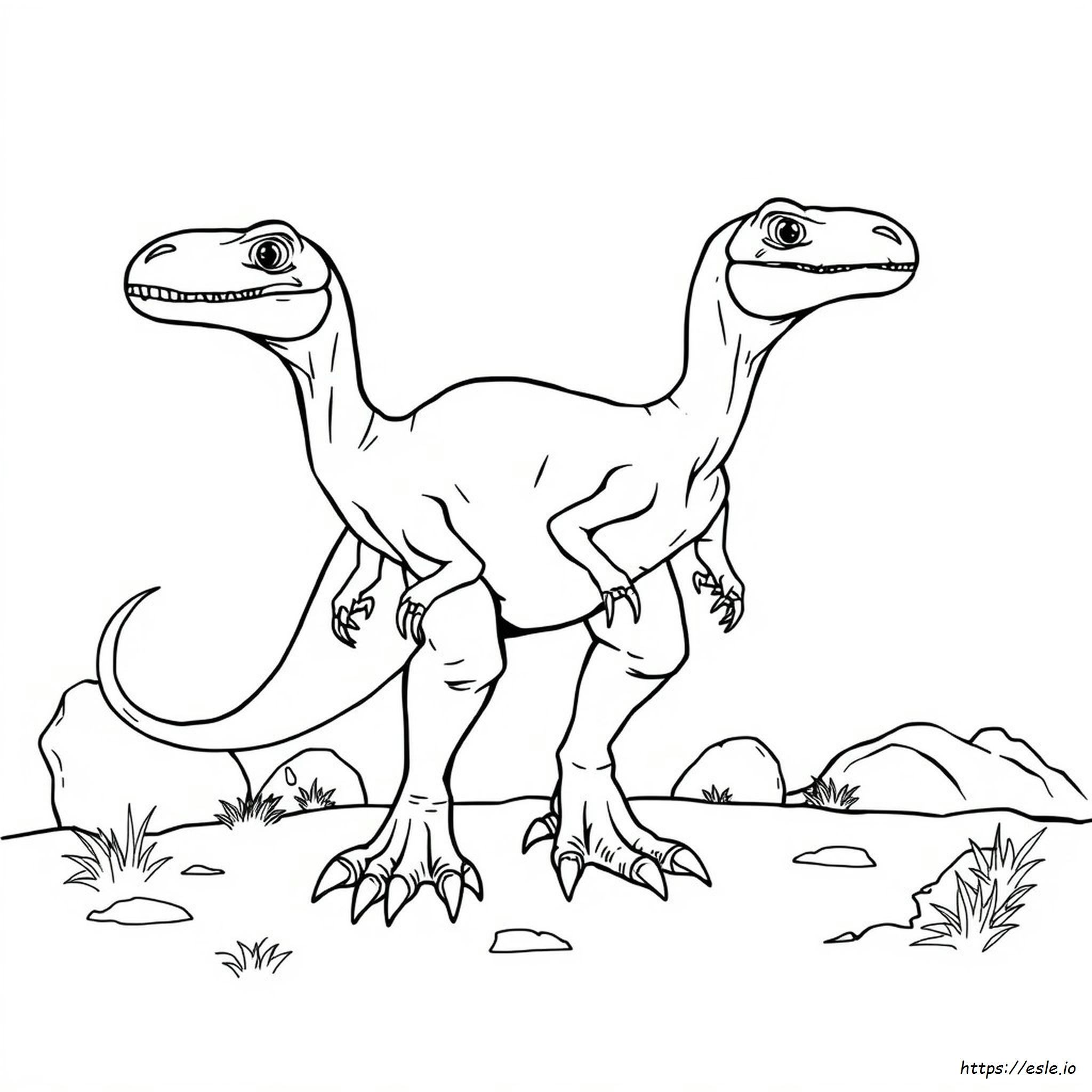 Deinonychus Para Colorir