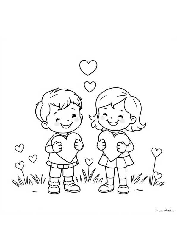 Páginas Para Colorear De San Valentín Para Niños