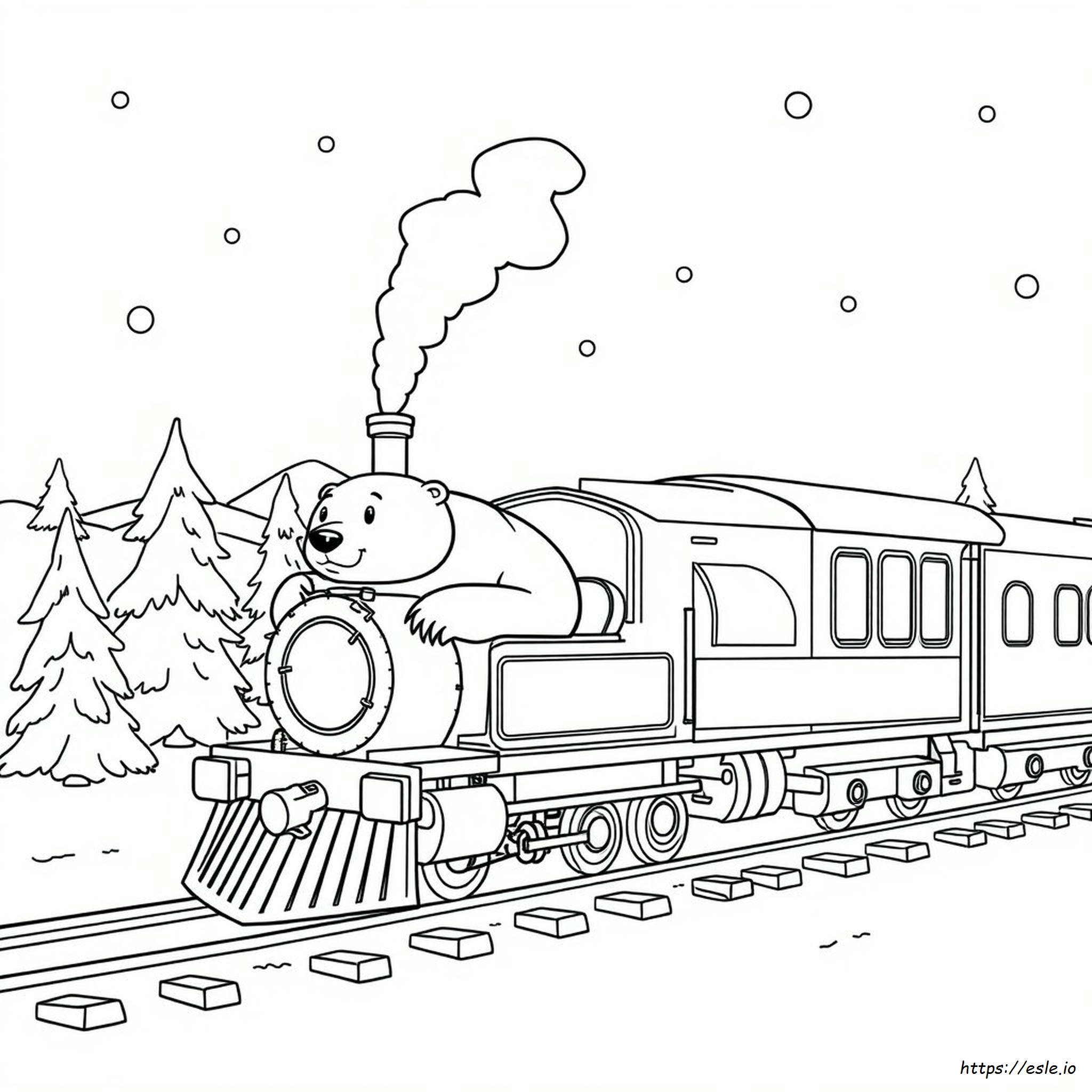 Polar Express Movie Coloring Page