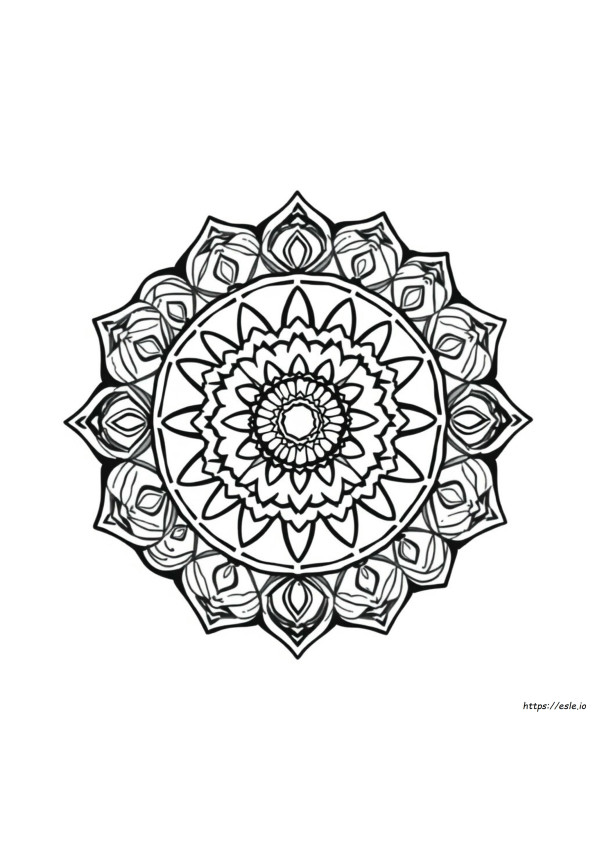 Simple Mandala Coloring Pages Pdf