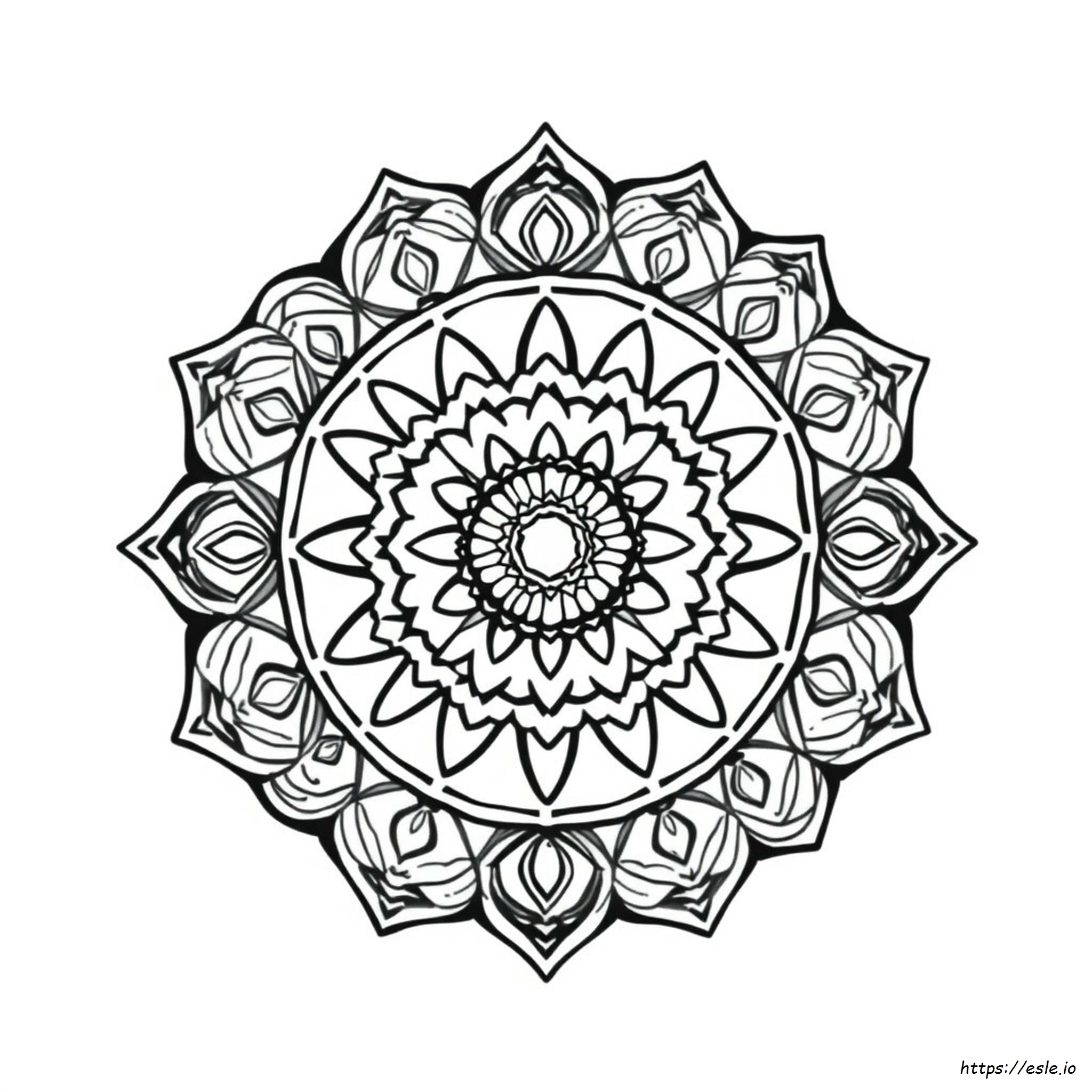 Mandalas Sencillos Para Colorear En Pdf